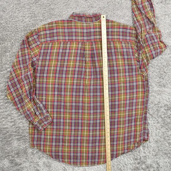 Abercrombie & Fitch Men's L Button Shirt Long Sleeve Plaid Multicolor Quality - Picture 2 of 8